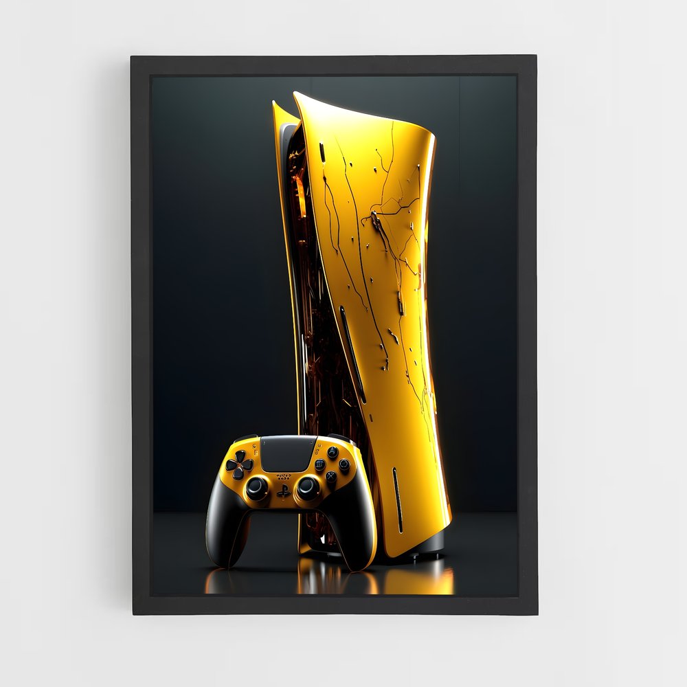 Poster Écran Cassé – affiche Consoles (vue 2)